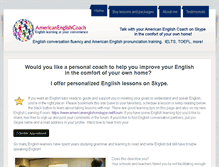 Tablet Screenshot of americanenglishcoach.com